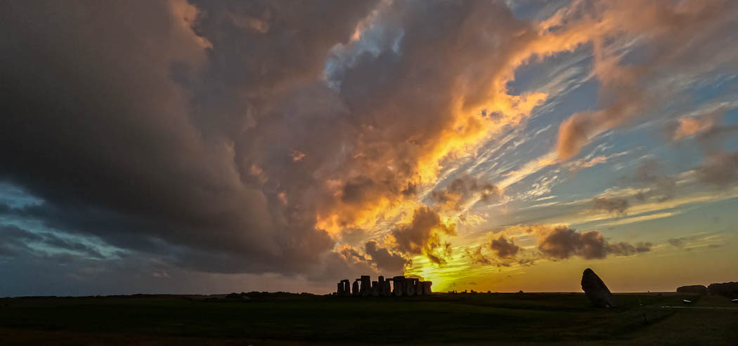 Stonehenge at sunset taken while staying at the parkup nearby