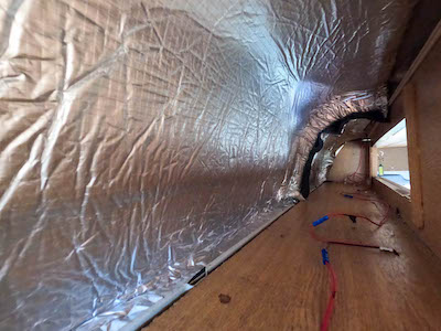 Thermal Insulation placed with adhesive backing